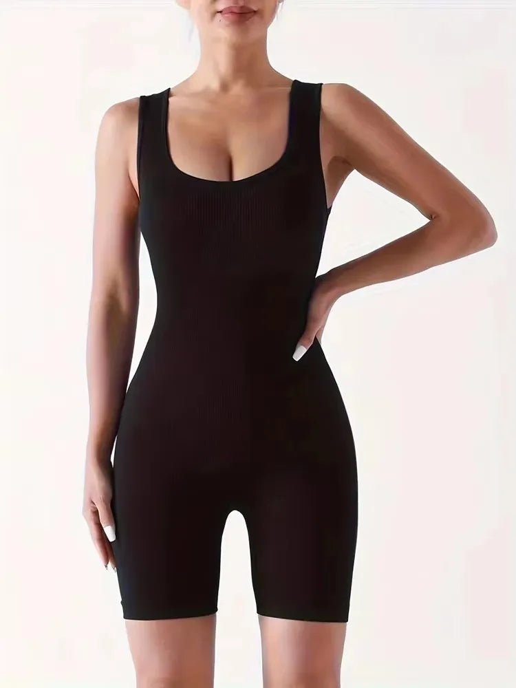 2024 Sexy Women Jumpsuits Shorts Female Sleeveless Sport Romper Bodysuits Summer Yoga Playsuits Skinny Gym Fitness Outfits - MAGUSTA BEAUTY