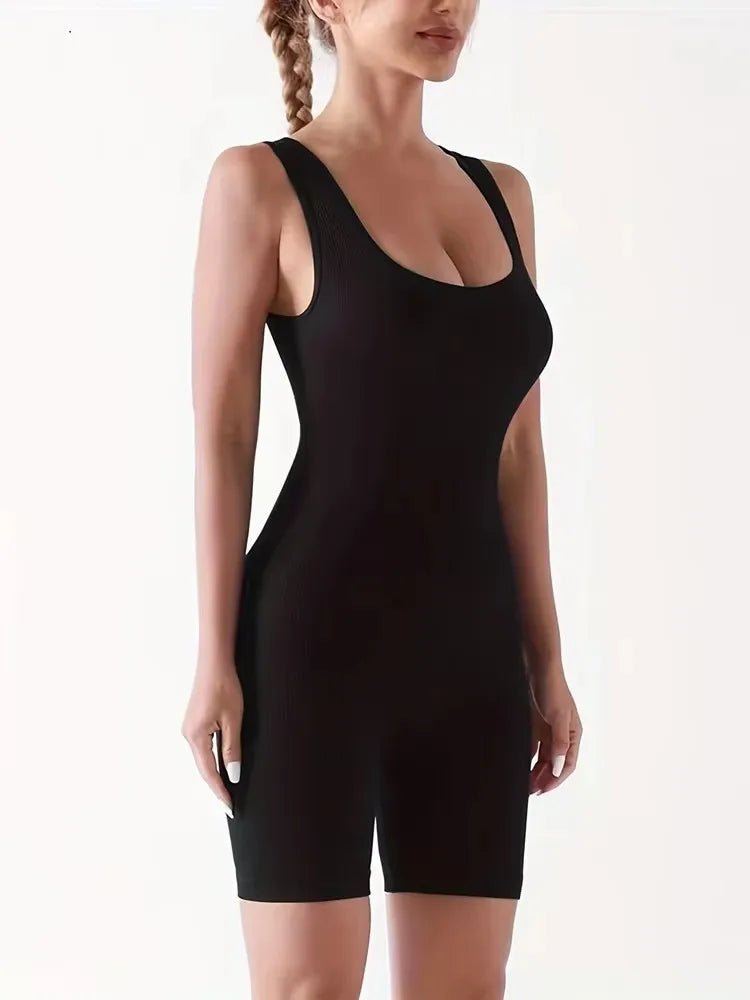 2024 Sexy Women Jumpsuits Shorts Female Sleeveless Sport Romper Bodysuits Summer Yoga Playsuits Skinny Gym Fitness Outfits - MAGUSTA BEAUTY
