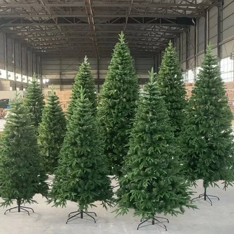 2025 High - End Home Decoration Artificial PE Christmas Tree Superior Quality Standing Base Christmas Decorations - MAGUSTA BEAUTY