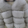 2025 MAOMAOKONG Natural Real Fox Fur Coat Women Winter Long Sleeve Luxury Raccoon Fur Jackets Thick Top Female Furry Coat Vest - MAGUSTA BEAUTY