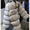 2025 MAOMAOKONG Natural Real Fox Fur Coat Women Winter Long Sleeve Luxury Raccoon Fur Jackets Thick Top Female Furry Coat Vest - MAGUSTA BEAUTY