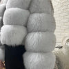 2025 MAOMAOKONG Natural Real Fox Fur Coat Women Winter Long Sleeve Luxury Raccoon Fur Jackets Thick Top Female Furry Coat Vest - MAGUSTA BEAUTY