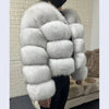 2025 MAOMAOKONG Natural Real Fox Fur Coat Women Winter Long Sleeve Luxury Raccoon Fur Jackets Thick Top Female Furry Coat Vest - MAGUSTA BEAUTY