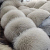2025 MAOMAOKONG Natural Real Fox Fur Coat Women Winter Long Sleeve Luxury Raccoon Fur Jackets Thick Top Female Furry Coat Vest - MAGUSTA BEAUTY