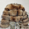 2025 MAOMAOKONG Natural Real Fox Fur Coat Women Winter Long Sleeve Luxury Raccoon Fur Jackets Thick Top Female Furry Coat Vest - MAGUSTA BEAUTY