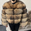 2025 MAOMAOKONG Natural Real Fox Fur Coat Women Winter Long Sleeve Luxury Raccoon Fur Jackets Thick Top Female Furry Coat Vest - MAGUSTA BEAUTY