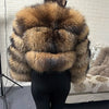 2025 MAOMAOKONG Natural Real Fox Fur Coat Women Winter Long Sleeve Luxury Raccoon Fur Jackets Thick Top Female Furry Coat Vest - MAGUSTA BEAUTY