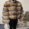 2025 MAOMAOKONG Natural Real Fox Fur Coat Women Winter Long Sleeve Luxury Raccoon Fur Jackets Thick Top Female Furry Coat Vest - MAGUSTA BEAUTY