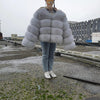 2025 MAOMAOKONG Natural Real Fox Fur Coat Women Winter Long Sleeve Luxury Raccoon Fur Jackets Thick Top Female Furry Coat Vest - MAGUSTA BEAUTY