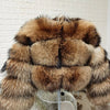 2025 MAOMAOKONG Natural Real Fox Fur Coat Women Winter Long Sleeve Luxury Raccoon Fur Jackets Thick Top Female Furry Coat Vest - MAGUSTA BEAUTY