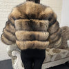2025 MAOMAOKONG Natural Real Fox Fur Coat Women Winter Long Sleeve Luxury Raccoon Fur Jackets Thick Top Female Furry Coat Vest - MAGUSTA BEAUTY