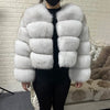 2025 MAOMAOKONG Natural Real Fox Fur Coat Women Winter Long Sleeve Luxury Raccoon Fur Jackets Thick Top Female Furry Coat Vest - MAGUSTA BEAUTY