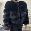 2025 MAOMAOKONG Natural Real Fox Fur Coat Women Winter Long Sleeve Luxury Raccoon Fur Jackets Thick Top Female Furry Coat Vest - MAGUSTA BEAUTY