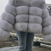 2025 MAOMAOKONG Natural Real Fox Fur Coat Women Winter Long Sleeve Luxury Raccoon Fur Jackets Thick Top Female Furry Coat Vest - MAGUSTA BEAUTY