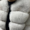 2025 MAOMAOKONG Natural Real Fox Fur Coat Women Winter Long Sleeve Luxury Raccoon Fur Jackets Thick Top Female Furry Coat Vest - MAGUSTA BEAUTY