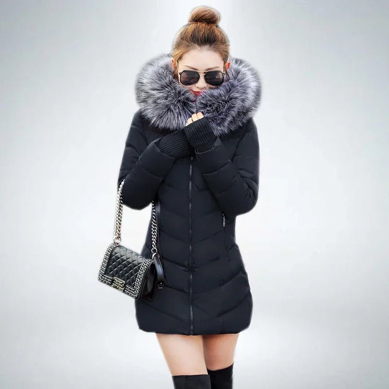 2025 New Arrival Fashion Slim Women Winter Jacket Cotton Padded Warm Thicken Ladies Coat Long Coats Parka Womens Jackets - MAGUSTA BEAUTY