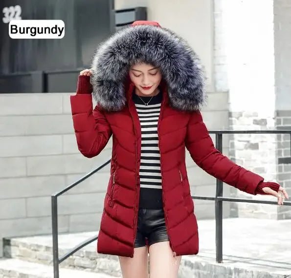 2025 New Arrival Fashion Slim Women Winter Jacket Cotton Padded Warm Thicken Ladies Coat Long Coats Parka Womens Jackets - MAGUSTA BEAUTY