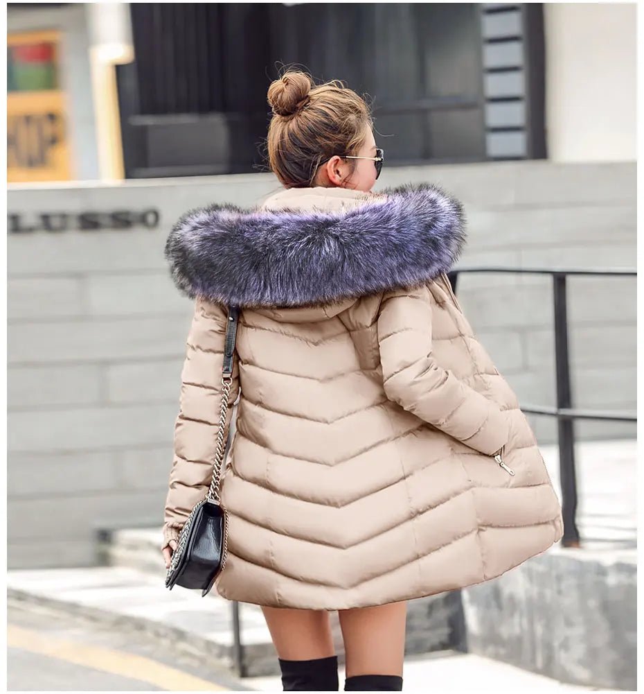 2025 New Arrival Fashion Slim Women Winter Jacket Cotton Padded Warm Thicken Ladies Coat Long Coats Parka Womens Jackets - MAGUSTA BEAUTY
