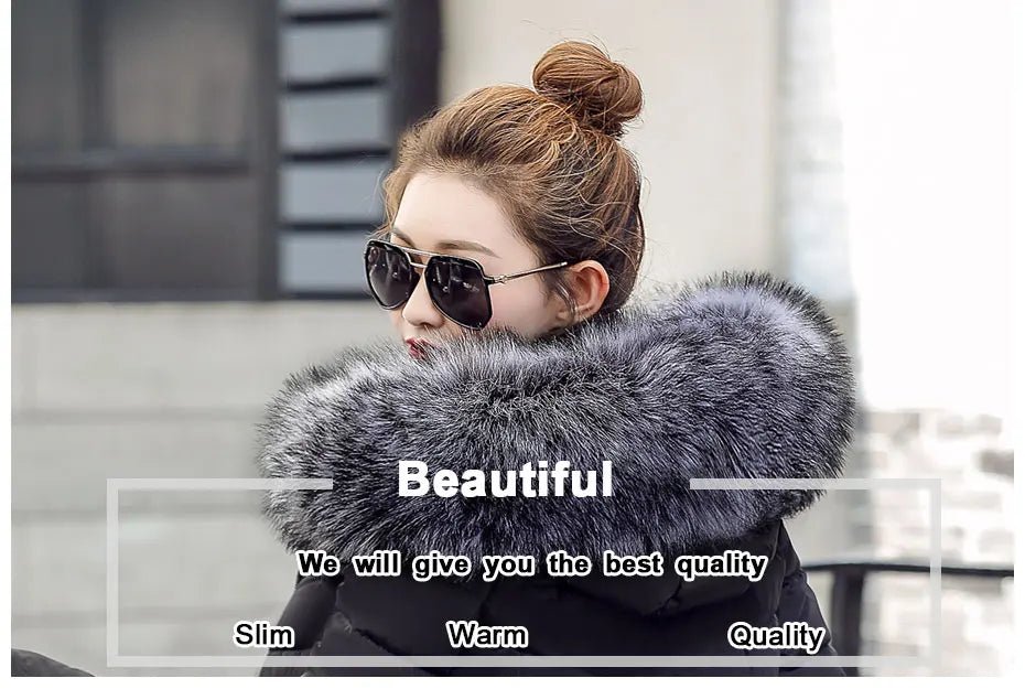 2025 New Arrival Fashion Slim Women Winter Jacket Cotton Padded Warm Thicken Ladies Coat Long Coats Parka Womens Jackets - MAGUSTA BEAUTY