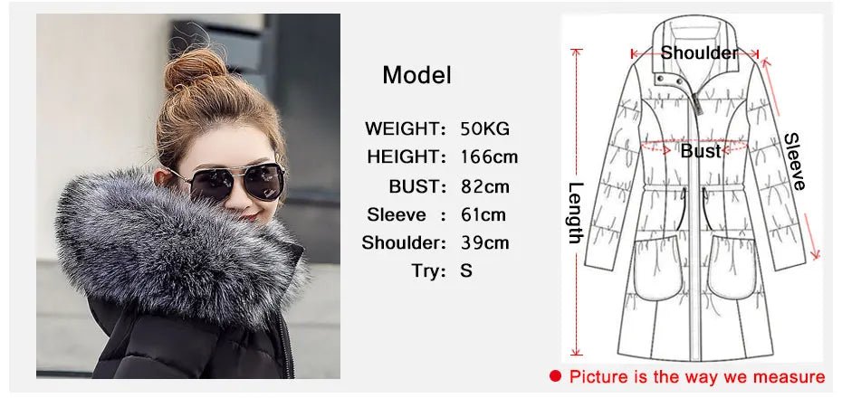 2025 New Arrival Fashion Slim Women Winter Jacket Cotton Padded Warm Thicken Ladies Coat Long Coats Parka Womens Jackets - MAGUSTA BEAUTY