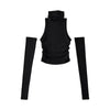2025 New Spicy Girls Y2k Tops Oversleeve Sexy Turtleneck Tank Top for Women's Slim Fit Short tshirt Skinny Streetwear Crop Top - MAGUSTA BEAUTY