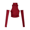 2025 New Spicy Girls Y2k Tops Oversleeve Sexy Turtleneck Tank Top for Women's Slim Fit Short tshirt Skinny Streetwear Crop Top - MAGUSTA BEAUTY
