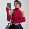 2025 New Spicy Girls Y2k Tops Oversleeve Sexy Turtleneck Tank Top for Women's Slim Fit Short tshirt Skinny Streetwear Crop Top - MAGUSTA BEAUTY