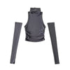 2025 New Spicy Girls Y2k Tops Oversleeve Sexy Turtleneck Tank Top for Women's Slim Fit Short tshirt Skinny Streetwear Crop Top - MAGUSTA BEAUTY