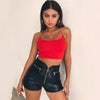 2025 Sexy Women Vest Crop Top Sleeveless Tanks Beach Women Sports Tank Tops Bodycon Party Backless Spaghetti Straps Clubwear - MAGUSTA BEAUTY