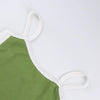 2025 Summer Casual Cami Backless Y2k Vintage Tank Top WomenSleeveless Knitted Crop Tops Green Sexy Basic Patchwork - MAGUSTA BEAUTY