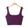 2025 Summer Women Sexy Sleeveless Tops Fashion Short Square Collar Tank Tops 6 Colors - MAGUSTA BEAUTY