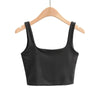 2025 Summer Women Sexy Sleeveless Tops Fashion Short Square Collar Tank Tops 6 Colors - MAGUSTA BEAUTY