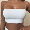 2025 Summer Women's Crop Top Sexy Elastic Cotton Camis sleeveless Short Tank Top Bar - MAGUSTA BEAUTY
