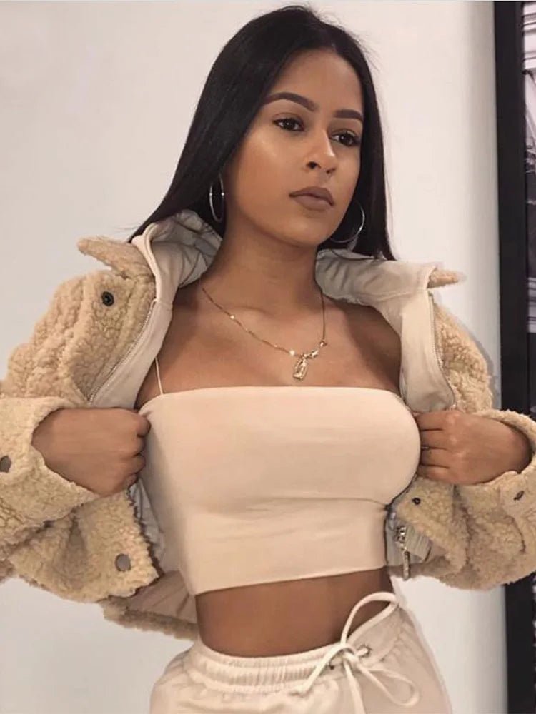 2025 Summer Women's Crop Top Sexy Elastic Cotton Camis sleeveless Short Tank Top Bar - MAGUSTA BEAUTY