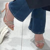 2025 Women Summer Rhinestone Slingback Pumps Office Lady Transparent Heeled Sandals Elegant Pointed Toe Female Sexy High Heels - MAGUSTA BEAUTY