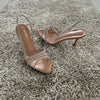 2025 Women Summer Rhinestone Slingback Pumps Office Lady Transparent Heeled Sandals Elegant Pointed Toe Female Sexy High Heels - MAGUSTA BEAUTY
