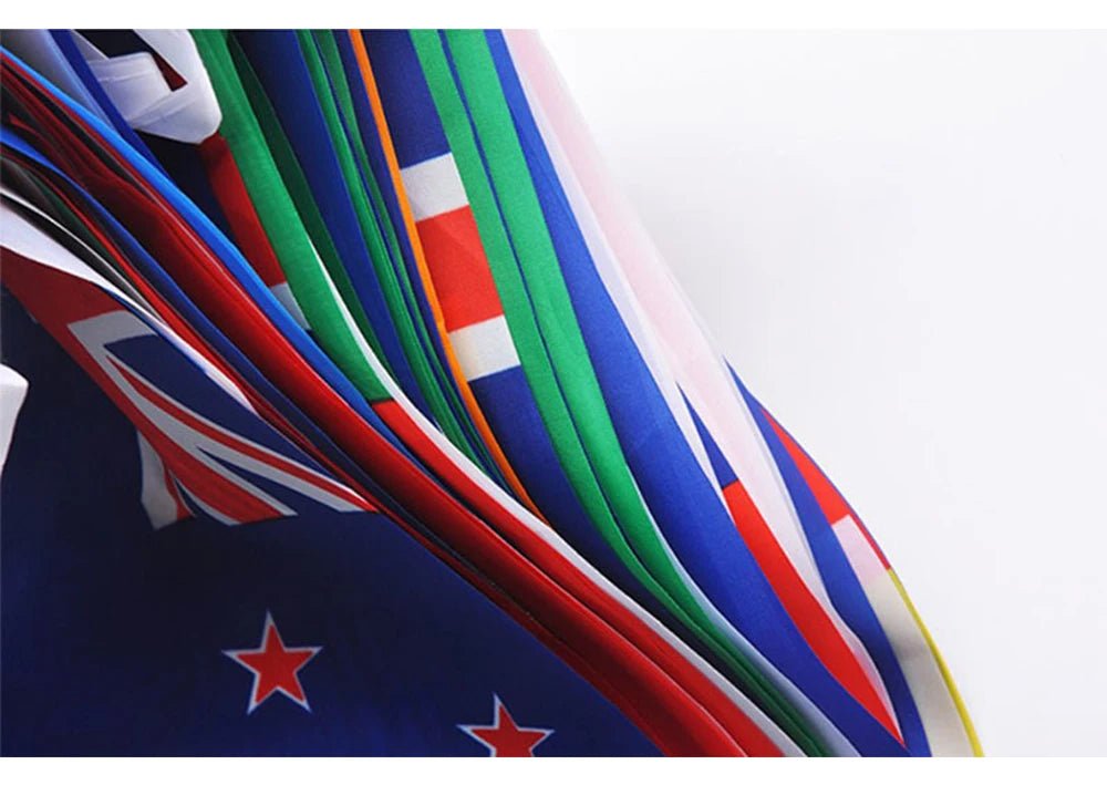 2026 14x21cm 48pcs Country Flag NEW Football Countries Flag Bunting National String Banner Event Garlands decoration - MAGUSTA BEAUTY