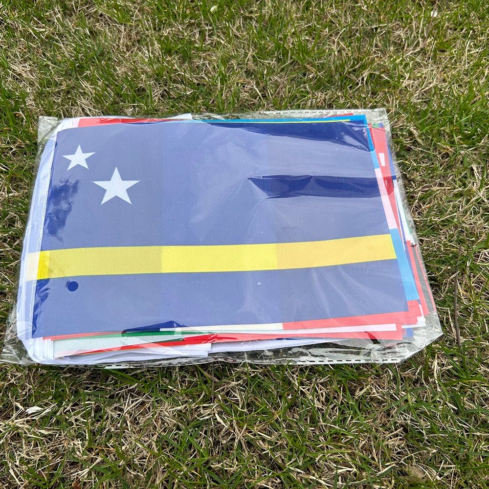 2026 42/48pcs world Country Flag 14x21cmNEW Football cup Countries Flag Bunting National String Banner Event Garlands decoration - MAGUSTA BEAUTY