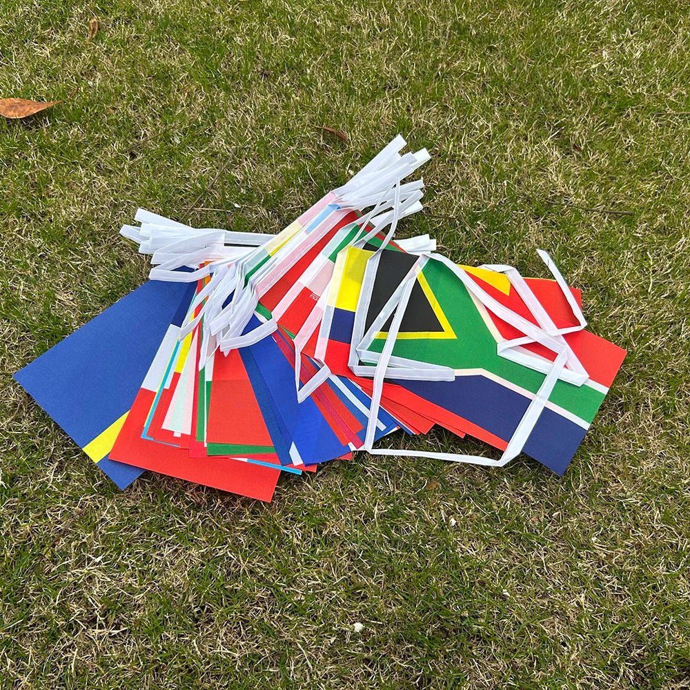 2026 42/48pcs world Country Flag 14x21cmNEW Football cup Countries Flag Bunting National String Banner Event Garlands decoration - MAGUSTA BEAUTY