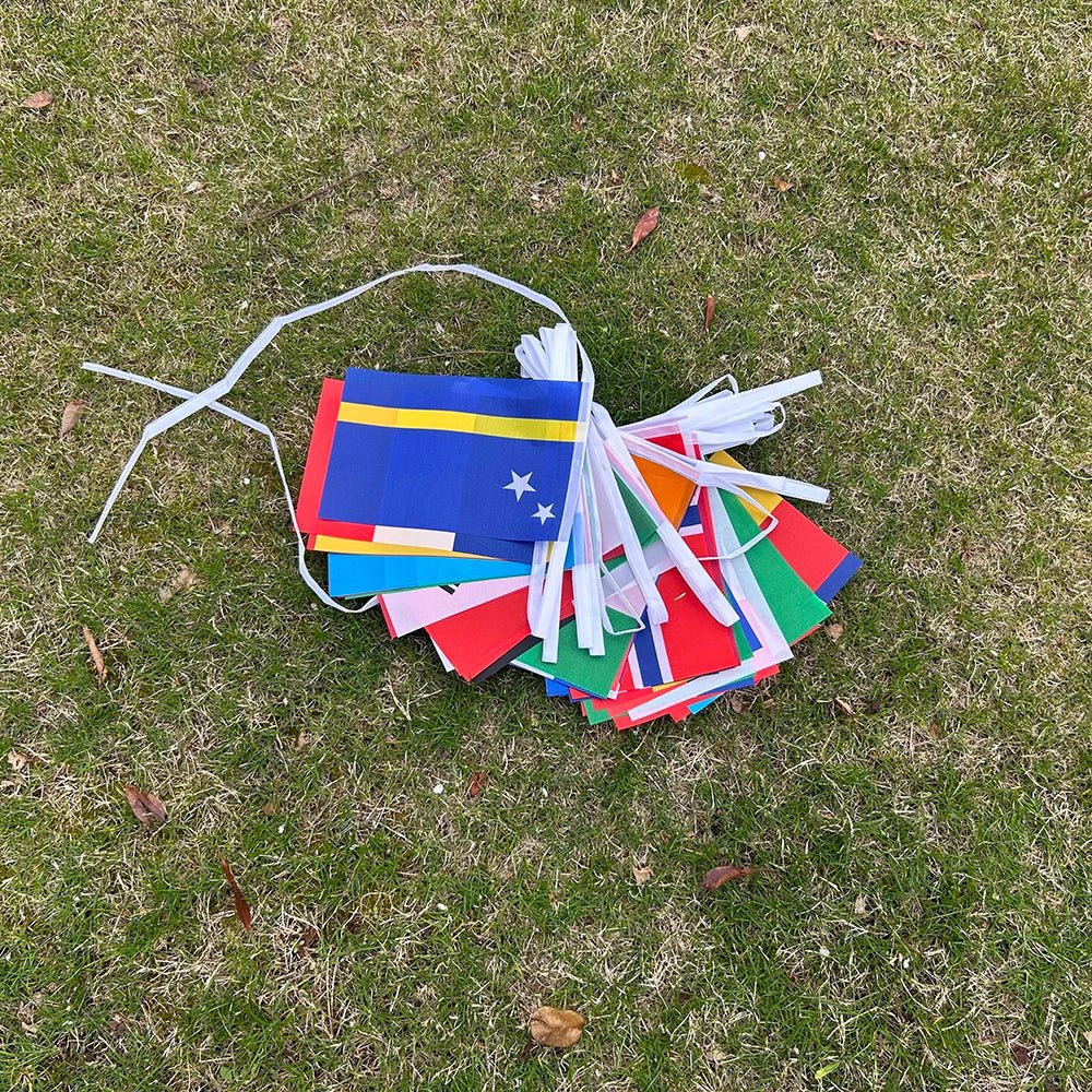 2026 42/48pcs world Country Flag 14x21cmNEW Football cup Countries Flag Bunting National String Banner Event Garlands decoration - MAGUSTA BEAUTY