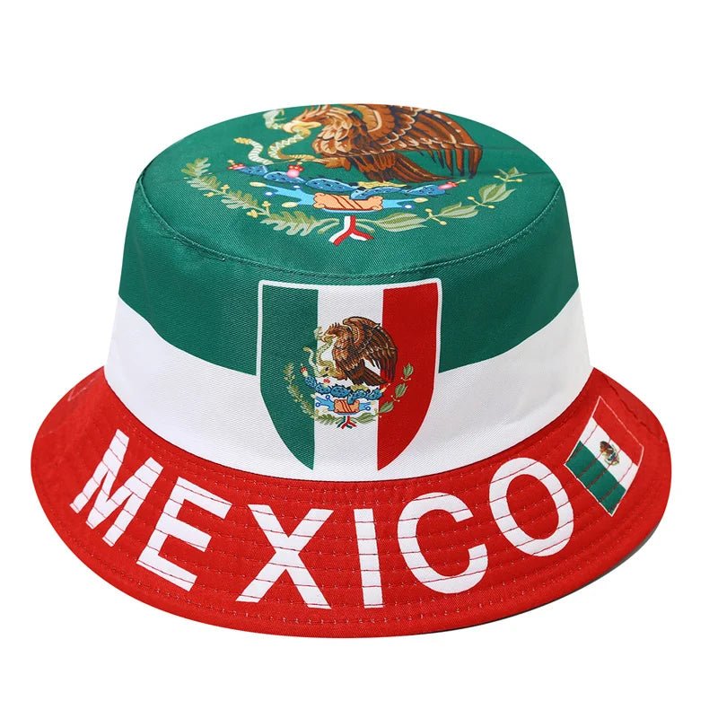 2026 Countries National Flag Bucket Hat Men Women Football Fan Party Football Cup Reversible Sun Hat Soccer Fans Fisherman Hat - MAGUSTA BEAUTY