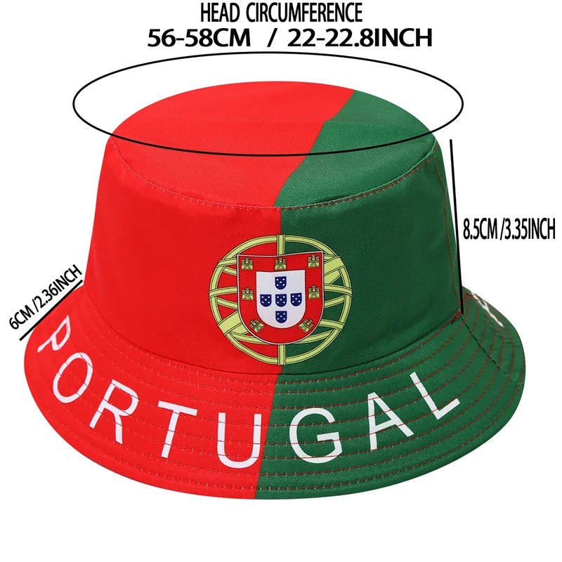 2026 Countries National Flag Bucket Hat Men Women Football Fan Party Football Cup Reversible Sun Hat Soccer Fans Fisherman Hat - MAGUSTA BEAUTY