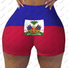 2026 Haiti Flag Yoga Shorts for Women Workout Scrunch Butt Lifting High Waisted Gym Running Short Pants - MAGUSTA BEAUTY