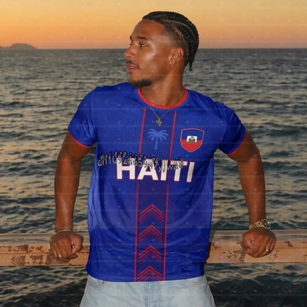 2026 Haiti Soccer Jersey Women Men Sports T-Shirts Plus Size sport casual Jerseys Unisex Graphic plus size T Shirts - MAGUSTA BEAUTY