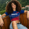2026 MEN Women Cheerleaders Crop Sexy Y2k Top Haiti FLAG Soccer O-Neck Short Sleeve Jersey T-Shirt Tees Hip Hop T-Shirt - MAGUSTA BEAUTY