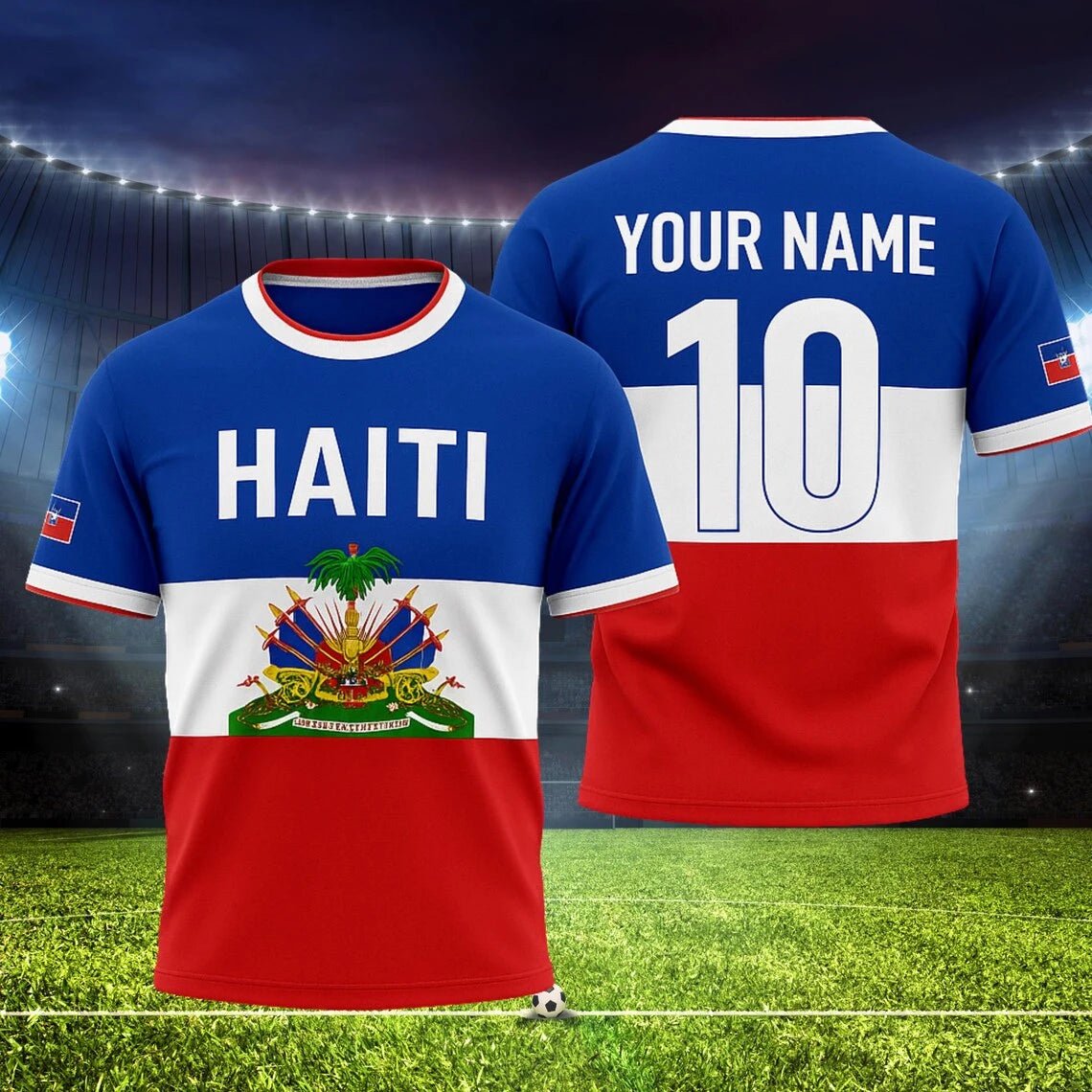 2026 New Haiti Football T-shirts Sports Casual Haitian Soccer Jersey Free Custom Diy Name Tees Gifts Wholesale Sports T Shirts - MAGUSTA BEAUTY