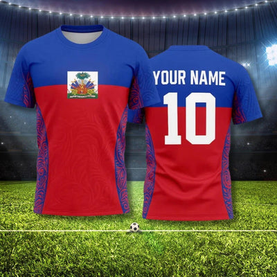 2026 New Haiti Football T-shirts Sports Casual Haitian Soccer Jersey Free Custom Diy Name Tees Gifts Wholesale Sports T Shirts - MAGUSTA BEAUTY