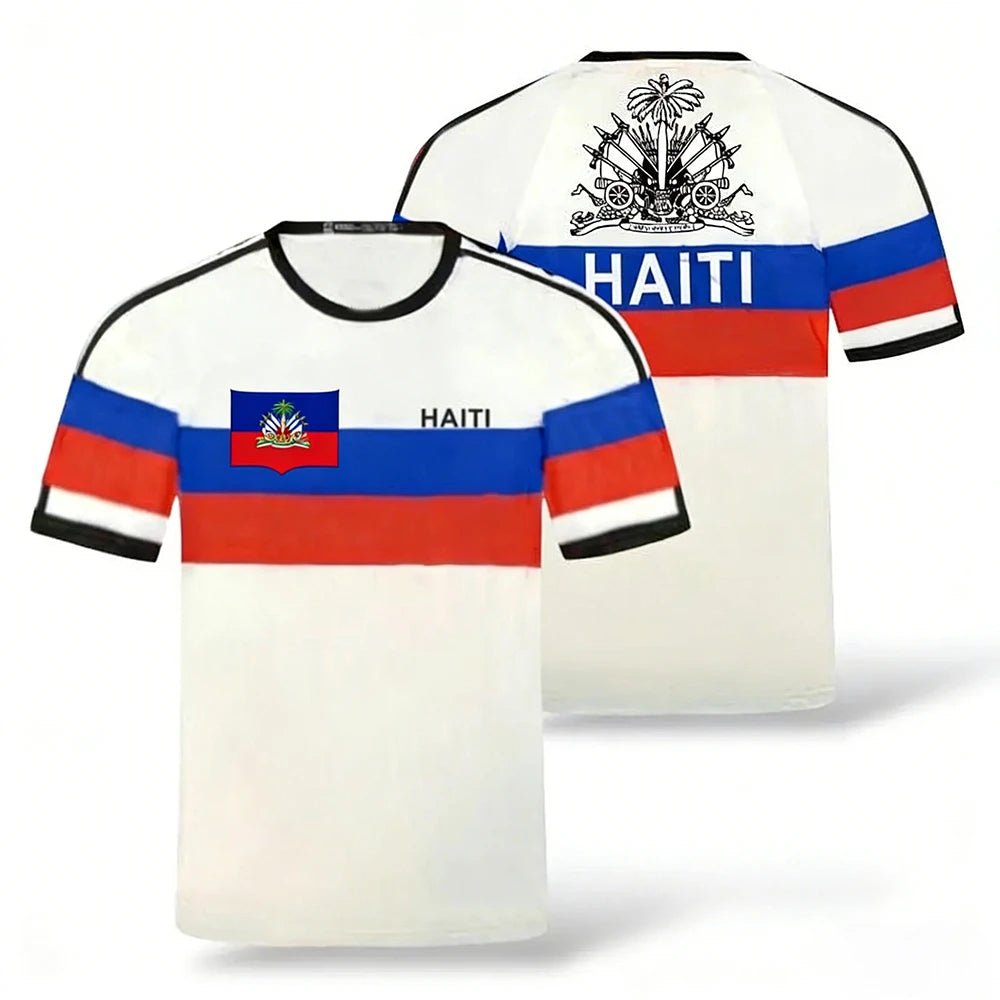 2026 New Haiti Football T-shirts Sports Casual Haitian Soccer Jersey Free Custom Diy Name Tees Gifts Wholesale Sports T Shirts - MAGUSTA BEAUTY