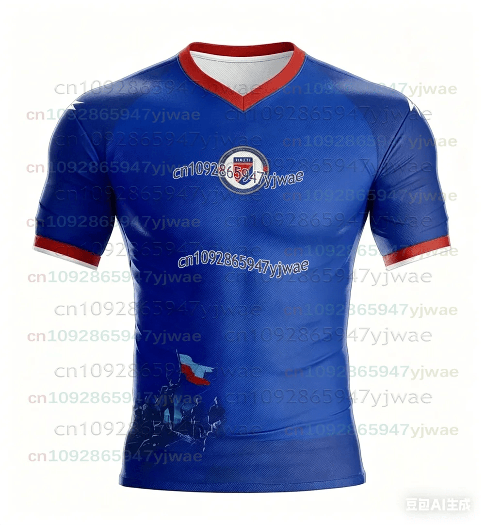 2026 New Haiti Soccer Jersey Short Sleeve Tee Men's T-Shirt Gym Training Workout Fitness Running Tops Fans Quick Dry Sportswear - MAGUSTA BEAUTY