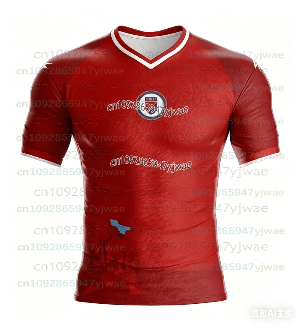 2026 New Haiti Soccer Jersey Short Sleeve Tee Men's T-Shirt Gym Training Workout Fitness Running Tops Fans Quick Dry Sportswear - MAGUSTA BEAUTY